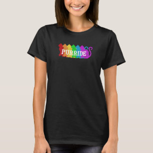 Katzen Purride Regenbogen Bewusstsein Mann Frau T-Shirt