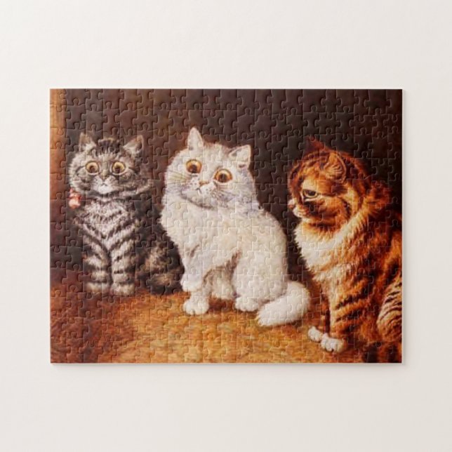 Katzen-Puzzlespiel, Katzen Louis Wain (Horizontal)