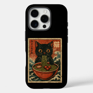 Katzen-Ramen Japanisches Lustiges Grafik Kawaii Ka iPhone 16 Pro Hülle