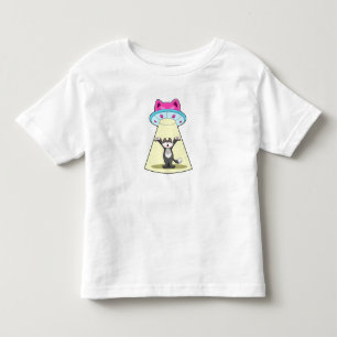 Katzen-Raumschiff Kleinkind T-shirt