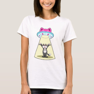Katzen-Raumschiff T-Shirt