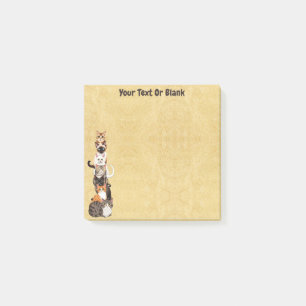 Katzen-Raupe Feline Türme Post-it Klebezettel