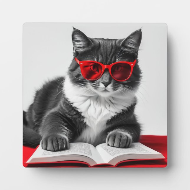 Katzen-Reading-Buch Fotoplatte (Vorderseite)