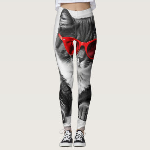 Katzen-Reading-Buch Leggings
