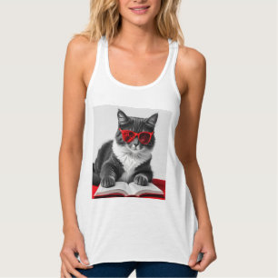 Katzen-Reading-Buch Tank Top