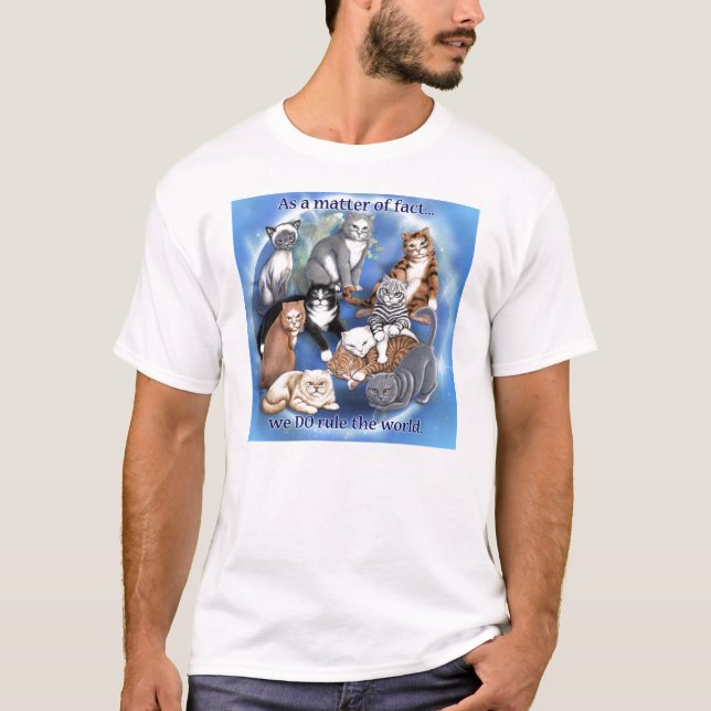 Katzen-Regel-T - Shirt (Vorderseite)