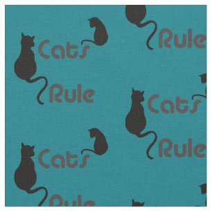 Katzen regeln jede Farbe Stoff