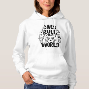Katzen regieren die Welt Hoodie