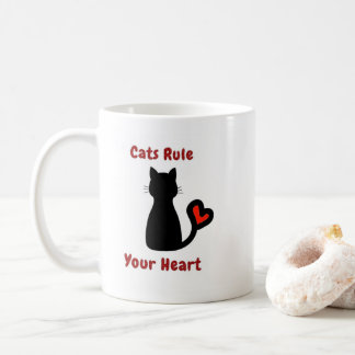 Katzen regieren Ihr Herz Kaffeetasse