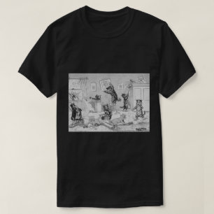 Katzen Reinigung im Frühling, Louis Wain T-Shirt