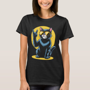 Katzen Rockmusik T-Shirt
