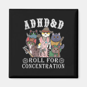 Katzen Rpg Spieler Rollen Für Konzentration D20 Wü Magnet
