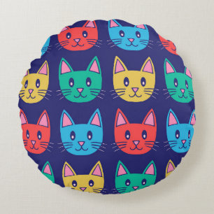 Katzen Rundes Kissen