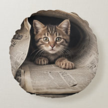 Katzen-Rundkissen