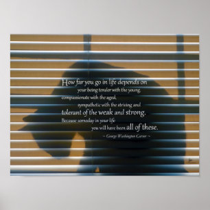 Katzen-Schatten mit Zitat-Plakat-Drucken Poster
