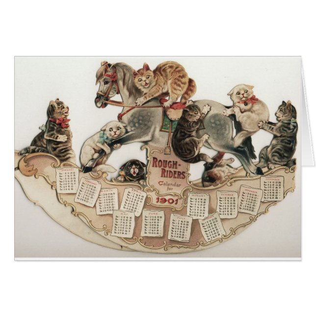 Katzen-Schaukelpferd Louis Wain (Vorderseite (Horizontal))