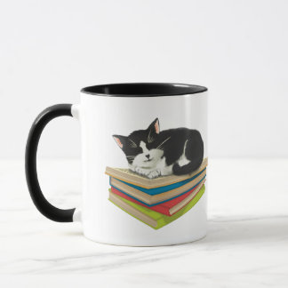 Katzen schlafen auf Tasse