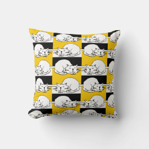 Katzen schlafen Design Kissen