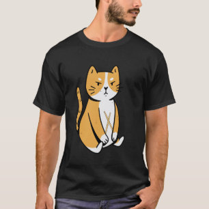 Katzen Schlagzeuger Instrument Spieler Lustiges Ti T-Shirt