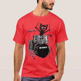 Katzen Schlagzeuger T-Shirt
