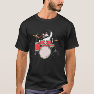 Katzen-Schlagzeuger T-Shirt