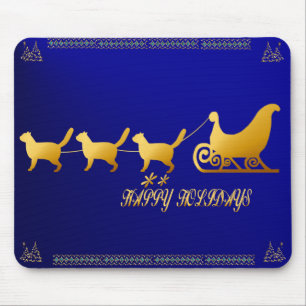 Katzen-Schlitten mousepad