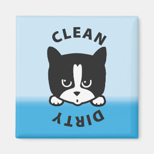 Katzen-schmutziger sauberer Spülmaschinen-Magnet Magnet