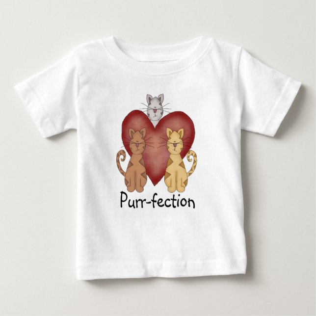 Katzen Schnurren-fection T-Shirts und Geschenke (Vorderseite)