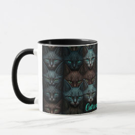 Katzen Schöne Dunkle Liebhaber personalisieren Tasse