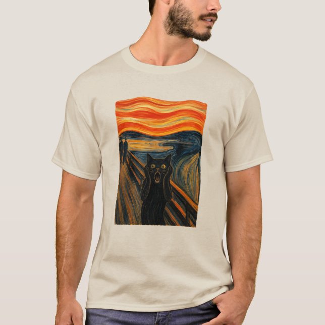 Katzen-Schrei T-Shirt (Vorderseite)