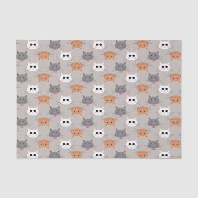 Katzen Seidenpapier (Vorderseite)