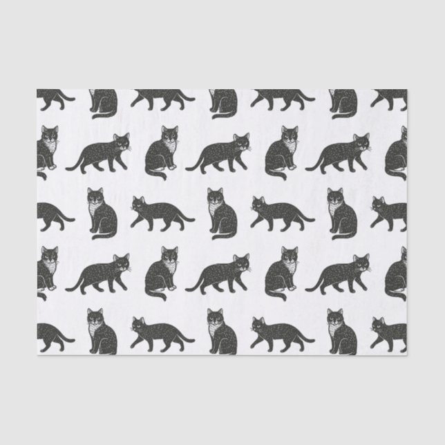 Katzen Seidenpapier (Vorderseite)