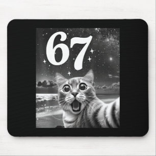 Katzen-Selfie mit 67 Meme lustige Katzen Grafik fü Mousepad