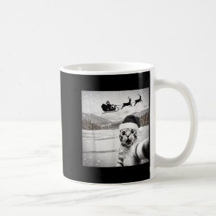 Katzen-Selfie mit Weihnachtsmann für Männer Frauen Kaffeetasse