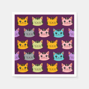 Katzen Serviette