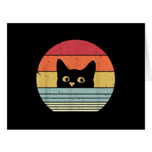 Katzen-Shirt. Retro-Stil
