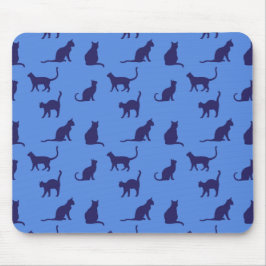 Katzen-Silhouette-Mauspad Mousepad