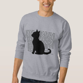 Katzen-Silhouette - perfektes Design für Katzenlie Sweatshirt