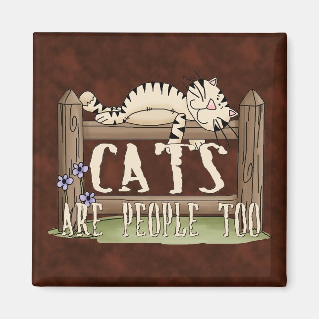 Katzen sind auch Menschen Magnet (Vorne)