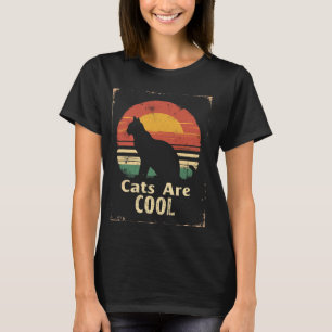 Katzen sind COOL Katzenliebhaber T-Shirt