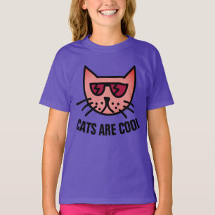 KATZEN SIND COOLE, lustige Niedliche Kids Katzenwe T-Shirt