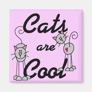 Katzen sind coole T-Shirts und Geschenke Magnet