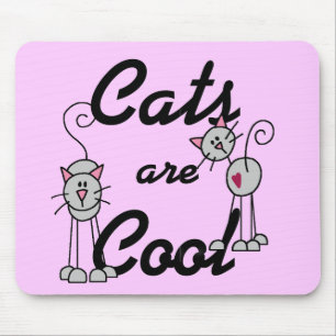 Katzen sind coole T-Shirts und Geschenke Mousepad