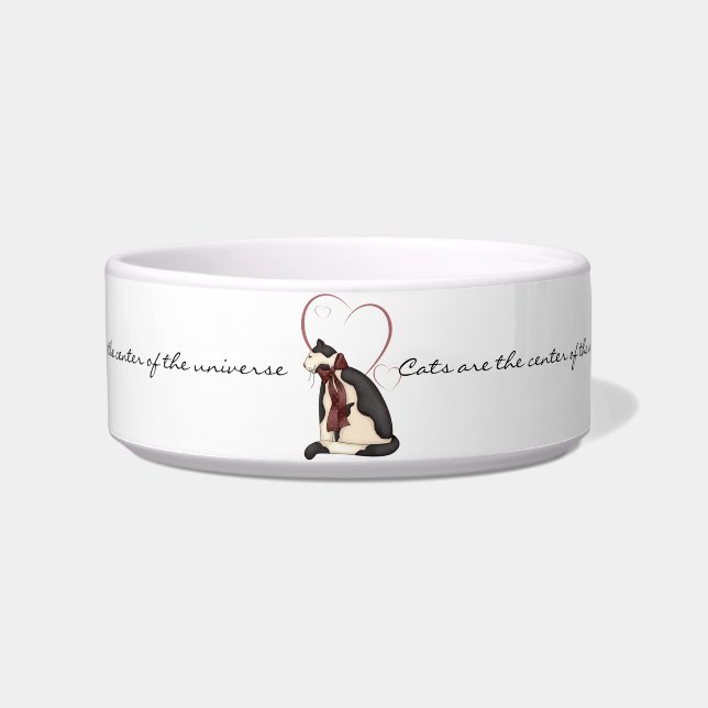 Katzen sind das Zentrum der Universe Cat Bowl Napf (Vorderseite)