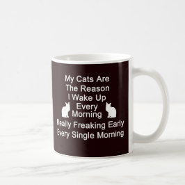 Katzen sind der Tasse-Schwarze Grund-Kaffee Kaffeetasse
