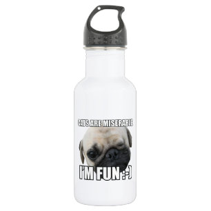KATZEN SIND ELEND ICH BIN LUSTIG :-) MEME TRINKFLASCHE