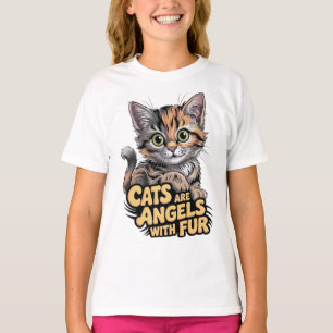 Katzen sind Engel mit Pelz T-Shirt