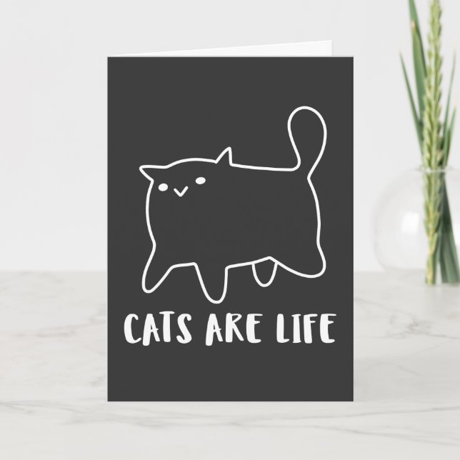 KATZEN SIND LEBENSDATENKARTEN (Vorderseite)