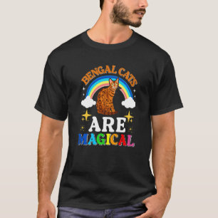 Katzen sind magische Bengalische Katze T-Shirt