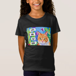 Katzen sind mein Stamm | Orangefarbene Katzen und  T-Shirt